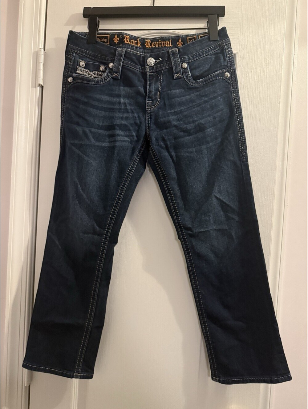 Rock Revival Y2K Maisky Easy  Capri Jeans Embellished Denim